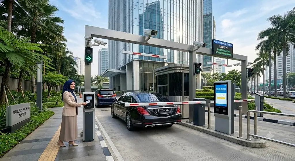 Palang Parkir Otomatis untuk Apartemen