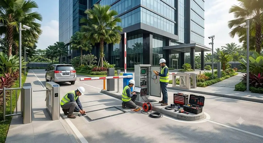 Palang Parkir Otomatis untuk Kawasan Industri